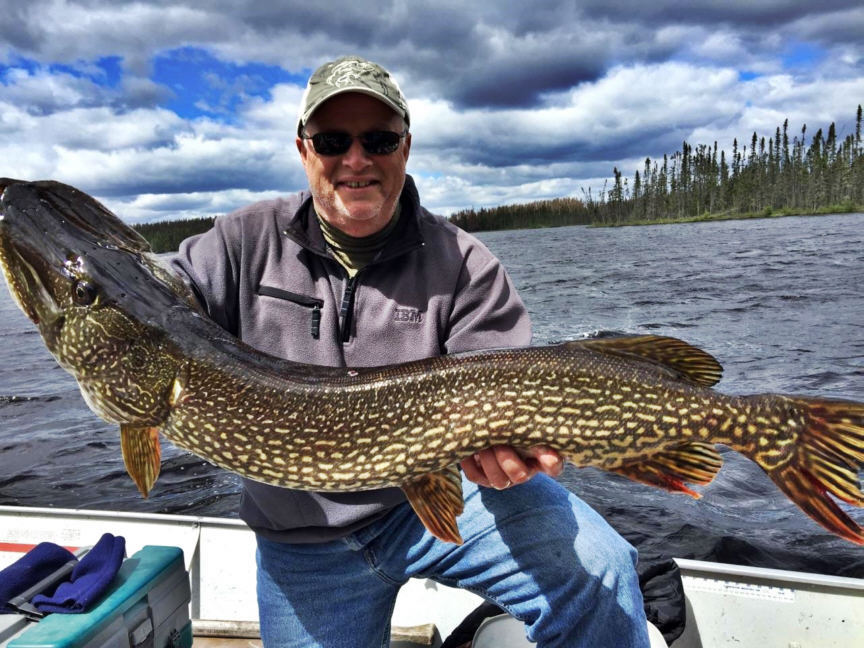 Red Ontario Fishing at fly in outposts Northern Pike and Walleye